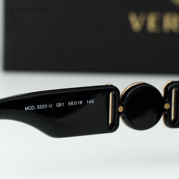 Versace Women Eyeglasses Black Clear Geometric VE3320U GB1 BRAND NEW main image 7